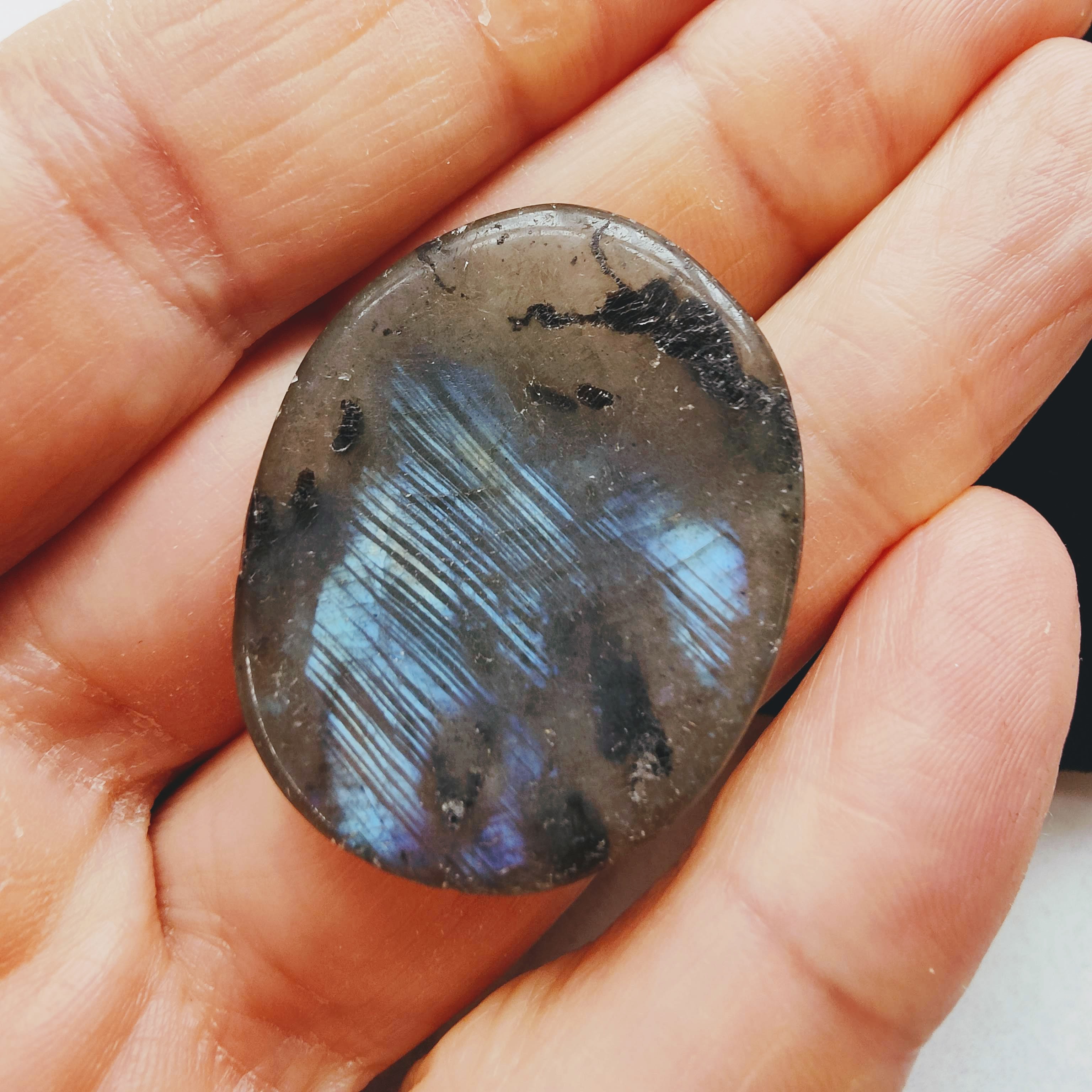 Palm Stone Worry Stone - Labradorite